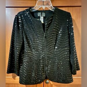ALEX EVENING
SEQUIN JACKET
SIZE MEDIUM